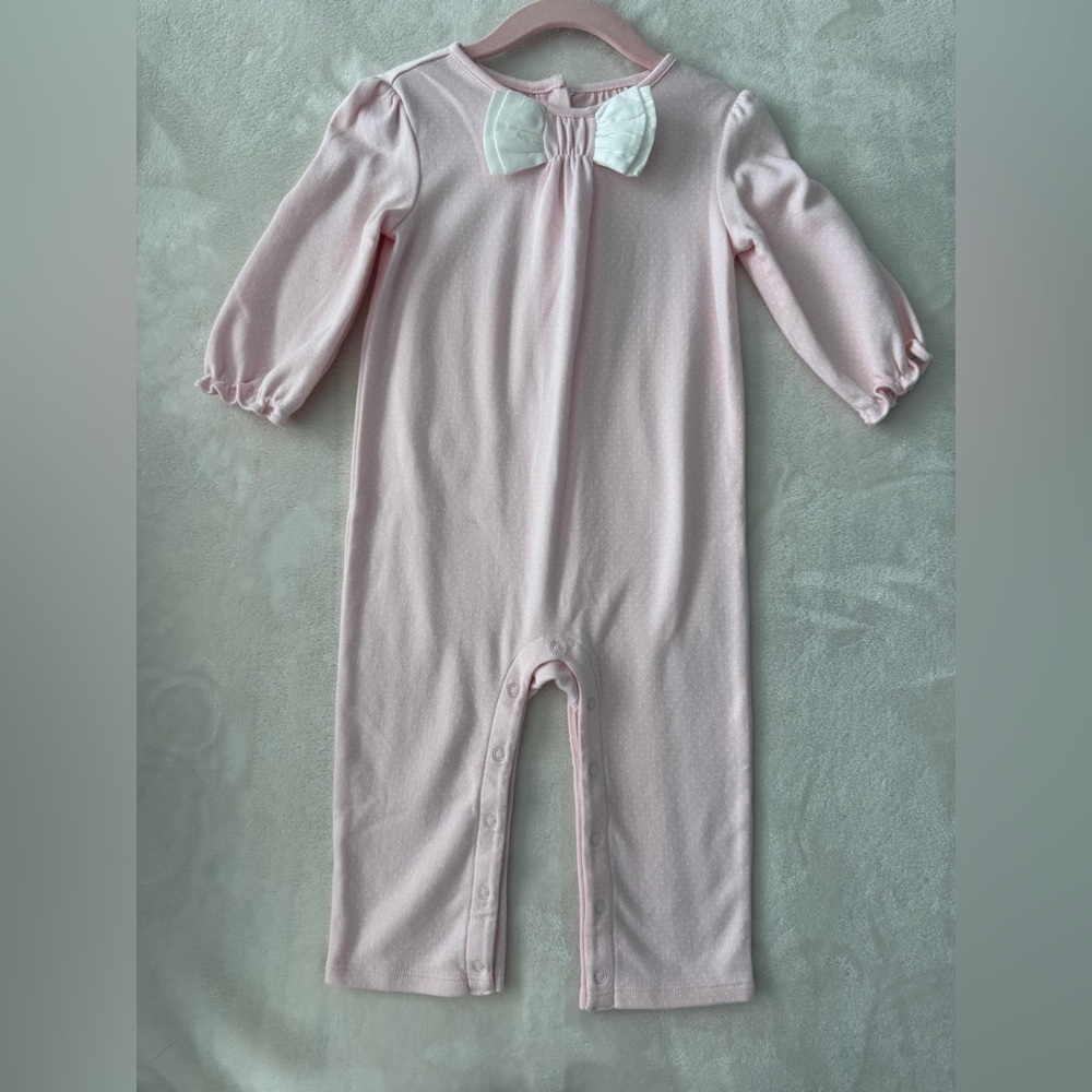 Janie and Jack Pink Collared 1 Piece Size 12-18M